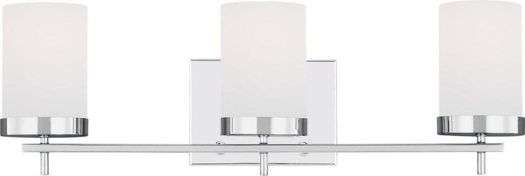 Zire Three Light Bath Chrome Bulbs Included
