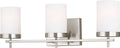 Zire Three Light Bath Brushed Nickel Bulbs Included