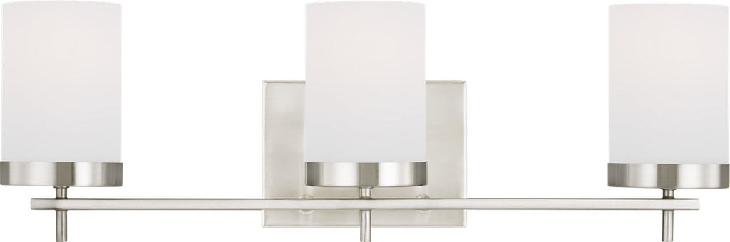 Zire Three Light Bath Brushed Nickel