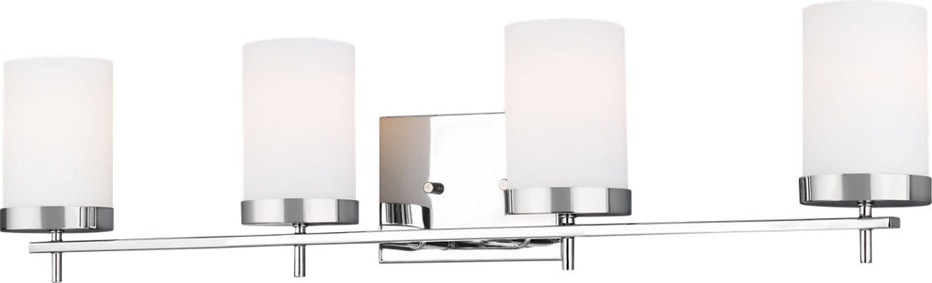 Zire Four Light Bath Chrome Bulbs Included