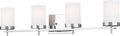 Zire Four Light Bath Chrome Bulbs Included