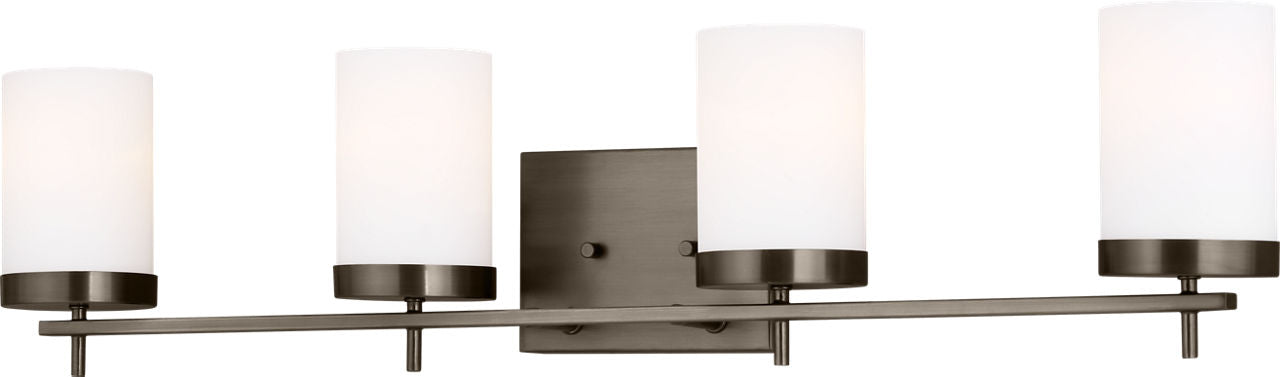 Zire Four Light Bath Pewter Bronze