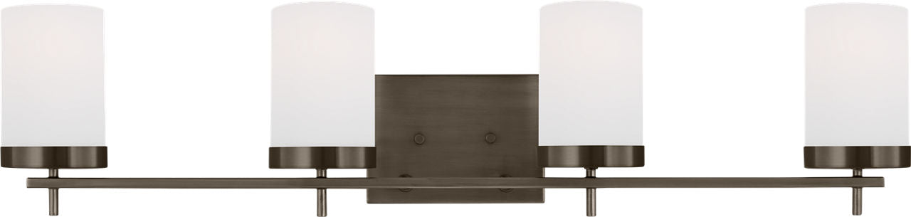 Zire Four Light Bath Pewter Bronze