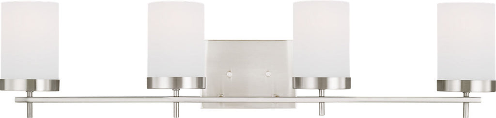 Zire Four Light Bath Brushed Nickel