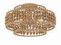 Silas 16'' Burnished Silver Semi Flush Mount