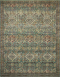Magnolia Home by Joanna Gaines x Loloi | Sinclair Collection | Turquoise / Multi | SIN-03