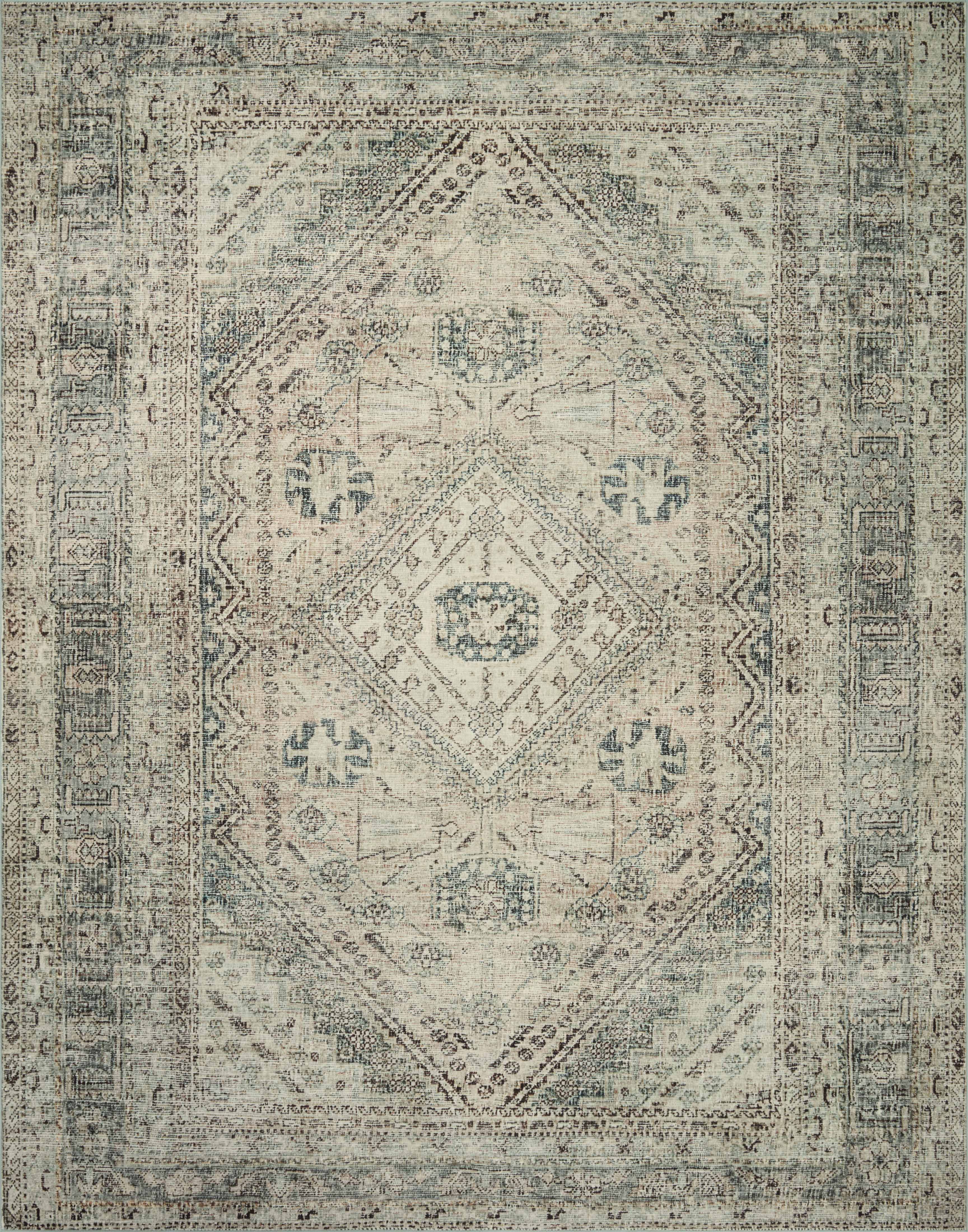 Magnolia Home by Joanna Gaines x Loloi | Sinclair Collection | Natural / Sage | SIN-04