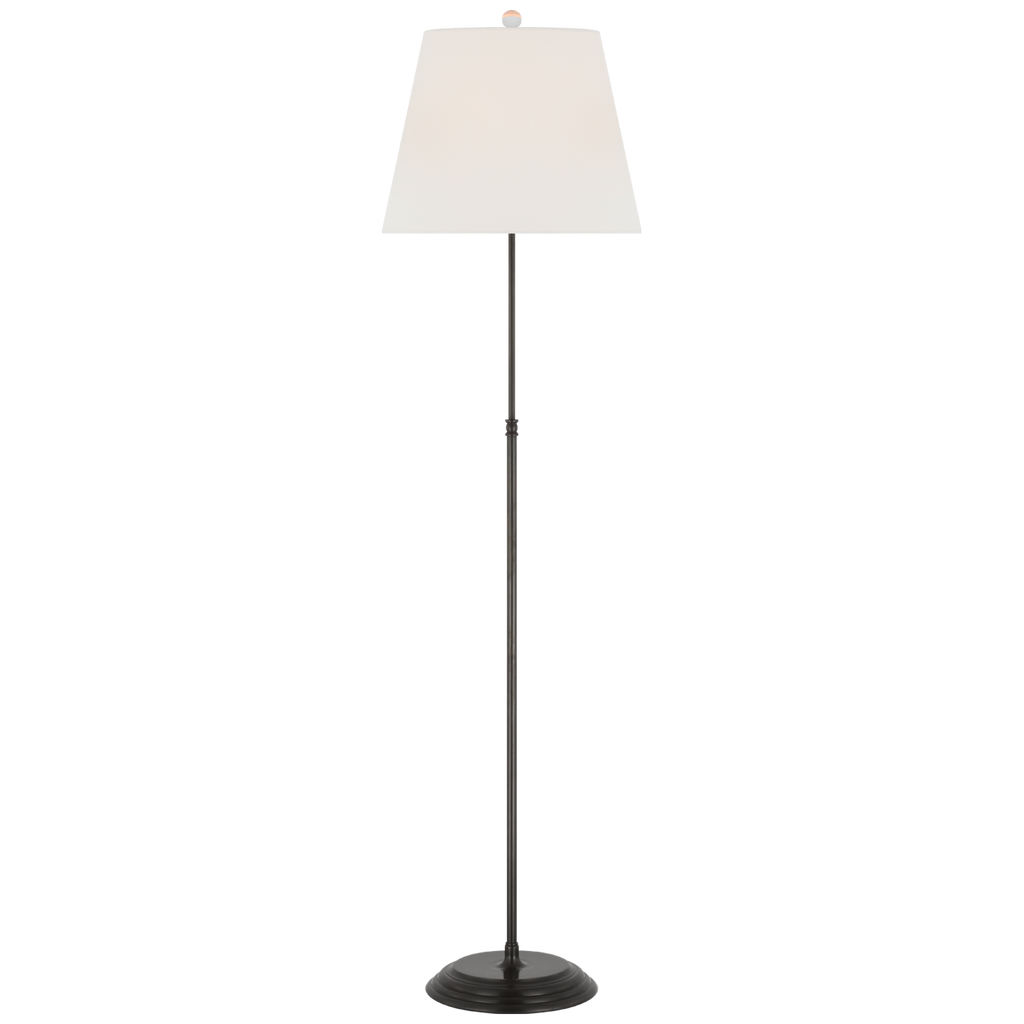Wyatt 52" Floor Lamp | Bronze | Linen Shade