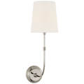 Wyatt 20" Sconce | Polished Nickel | Linen Shade