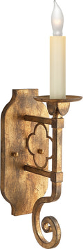 Margarite Single Sconce | Gilded Iron