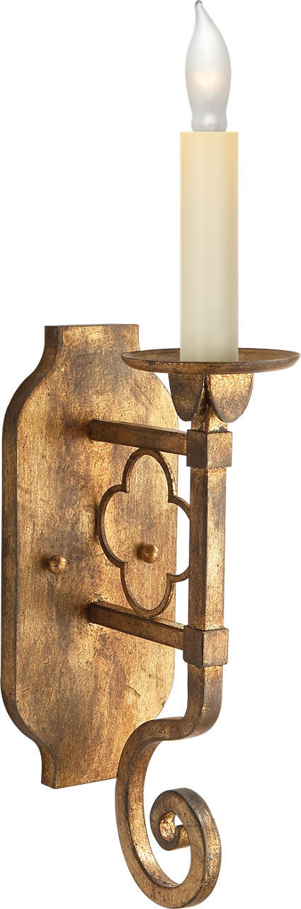 Margarite Single Sconce | Gilded Iron