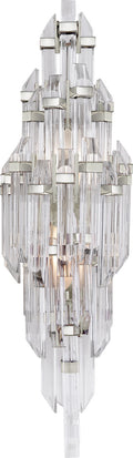 Adele Small Sconce | Polished Nickel | Clear Acrylic
