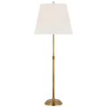 Wyatt 29" Buffet Lamp | Hand-Rubbed Antique Brass | Linen Shade