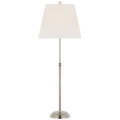 Wyatt 29" Buffet Lamp | Polished Nickel | Linen Shade