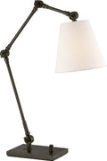 Graves Task Lamp | Bronze | Linen Shade