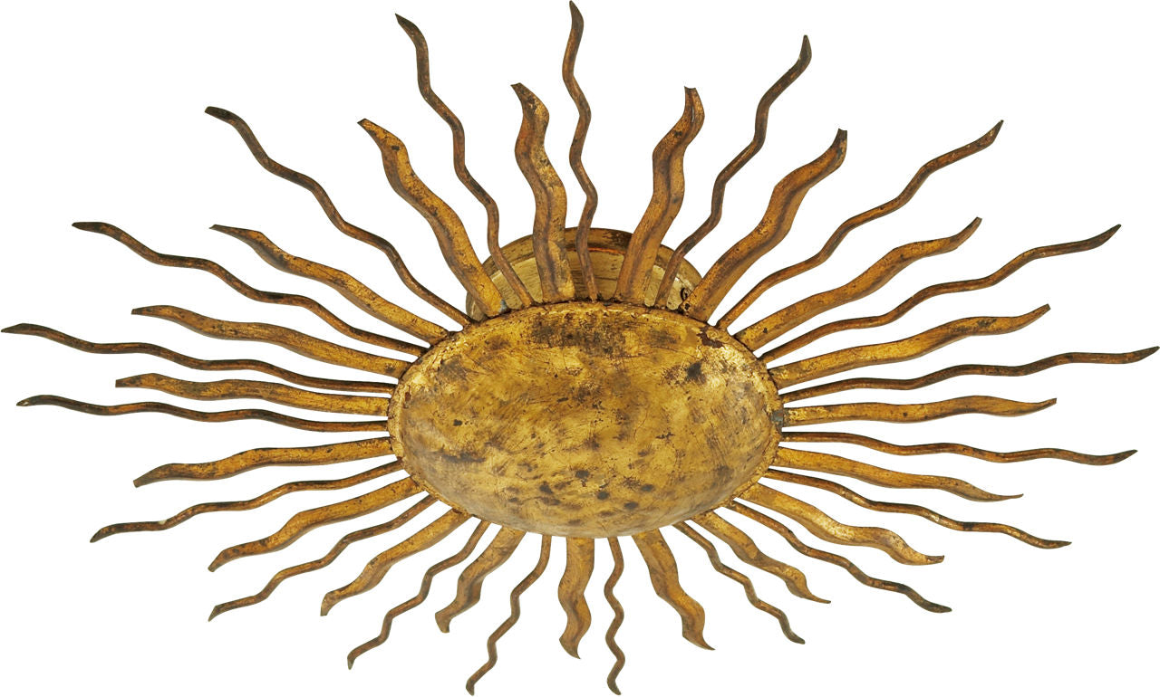 RÃ© Flush Mount | Gilded Iron