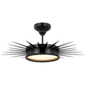 Soleil 28" Semi-Flush Mount | Bronze | White Glass
