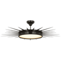 Soleil 45" Semi-Flush Mount | Bronze | White Glass