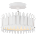 Leslie 12" Semi-Flush | Plaster White