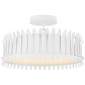 Leslie 16" Semi-Flush | Plaster White