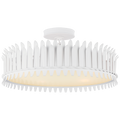Leslie 21" Semi-Flush | Plaster White