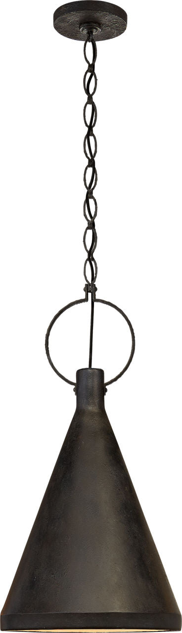 Limoges Medium Tall Pendant | Natural Rust | Aged Iron Shade