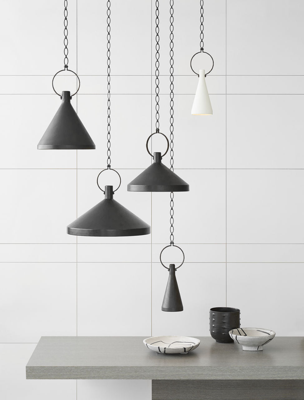 Limoges Medium Pendant | Natural Rust | Aged Iron Shade