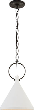 Limoges Medium Pendant | Natural Rust | Plaster White Shade