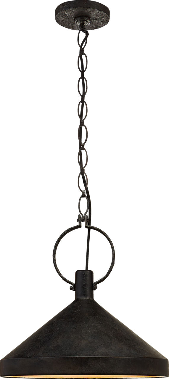 Limoges Large Pendant | Natural Rust | Aged Iron Shade