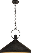 Limoges Grande Pendant | Natural Rust | Aged Iron Shade