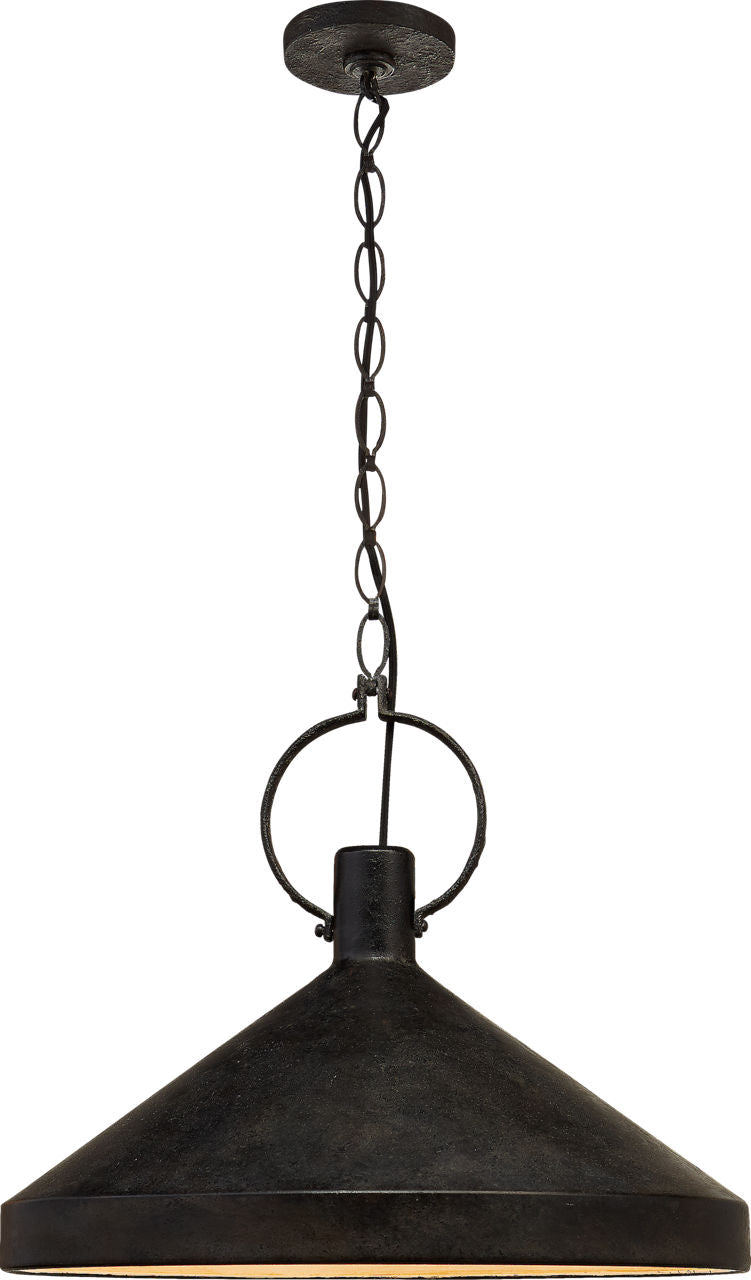 Limoges Grande Pendant | Natural Rust | Aged Iron Shade