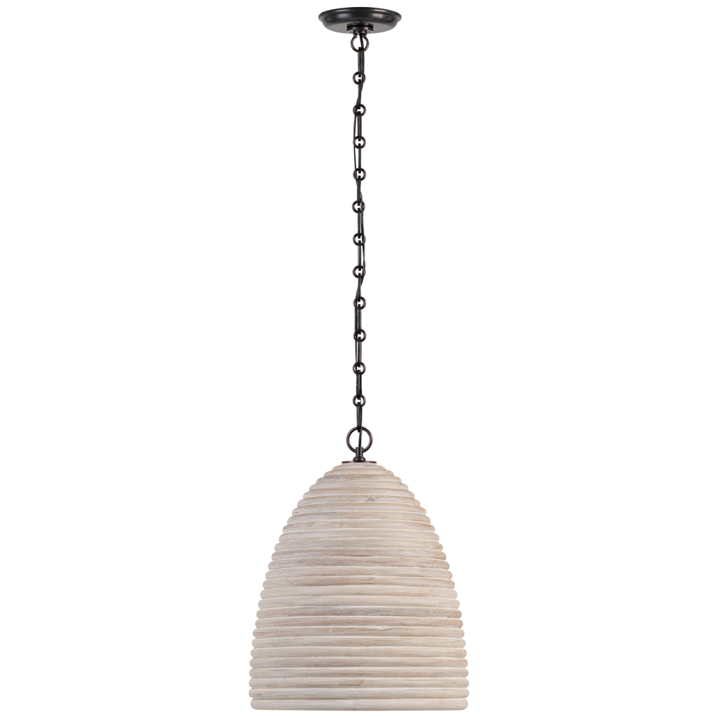 Emerson 14" Pendant | Bronze | Ash Rattan Shade