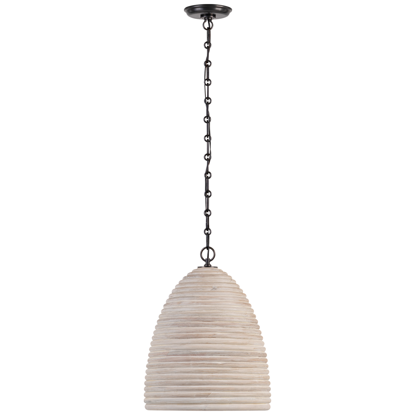 Emerson 14" Pendant | Bronze | Ash Rattan Shade