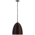Emerson 14" Pendant | Bronze | Espresso Rattan Shade