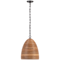 Emerson 14" Pendant | Bronze | Natural Rattan Shade