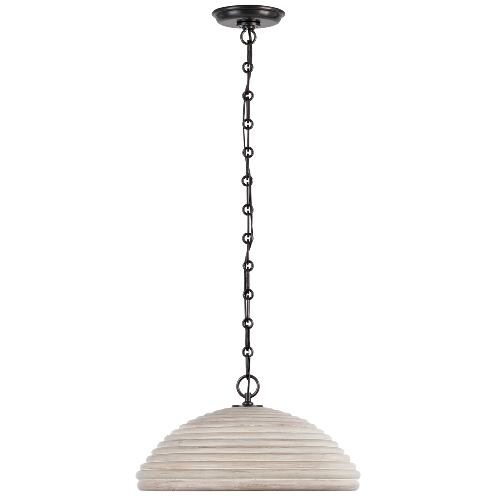 Emerson 16" Pendant | Bronze | Ash Rattan Shade