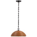 Emerson 16" Pendant | Bronze | Natural Rattan Shade