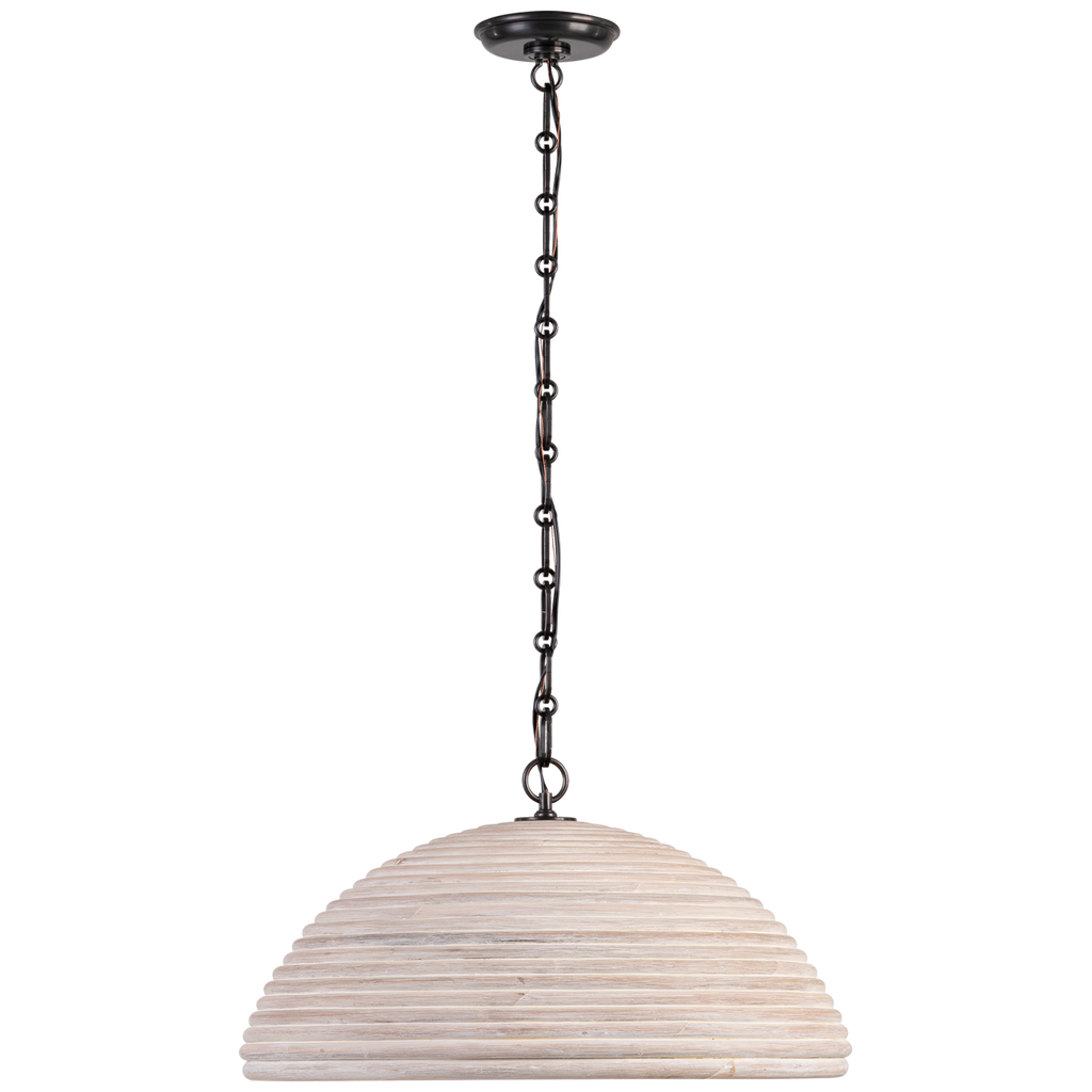 Emerson 23" Pendant | Bronze | Ash Rattan Shade