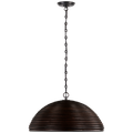 Emerson 23" Pendant | Bronze | Espresso Rattan Shade
