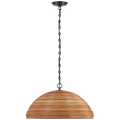 Emerson 23" Pendant | Bronze | Natural Rattan Shade