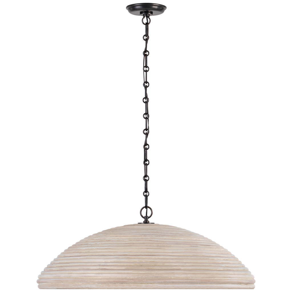 Emerson 29" Pendant | Bronze | Ash Rattan Shade
