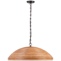 Emerson 29" Pendant | Bronze | Natural Rattan Shade