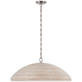 Emerson 29" Pendant | Polished Nickel | Ash Rattan Shade