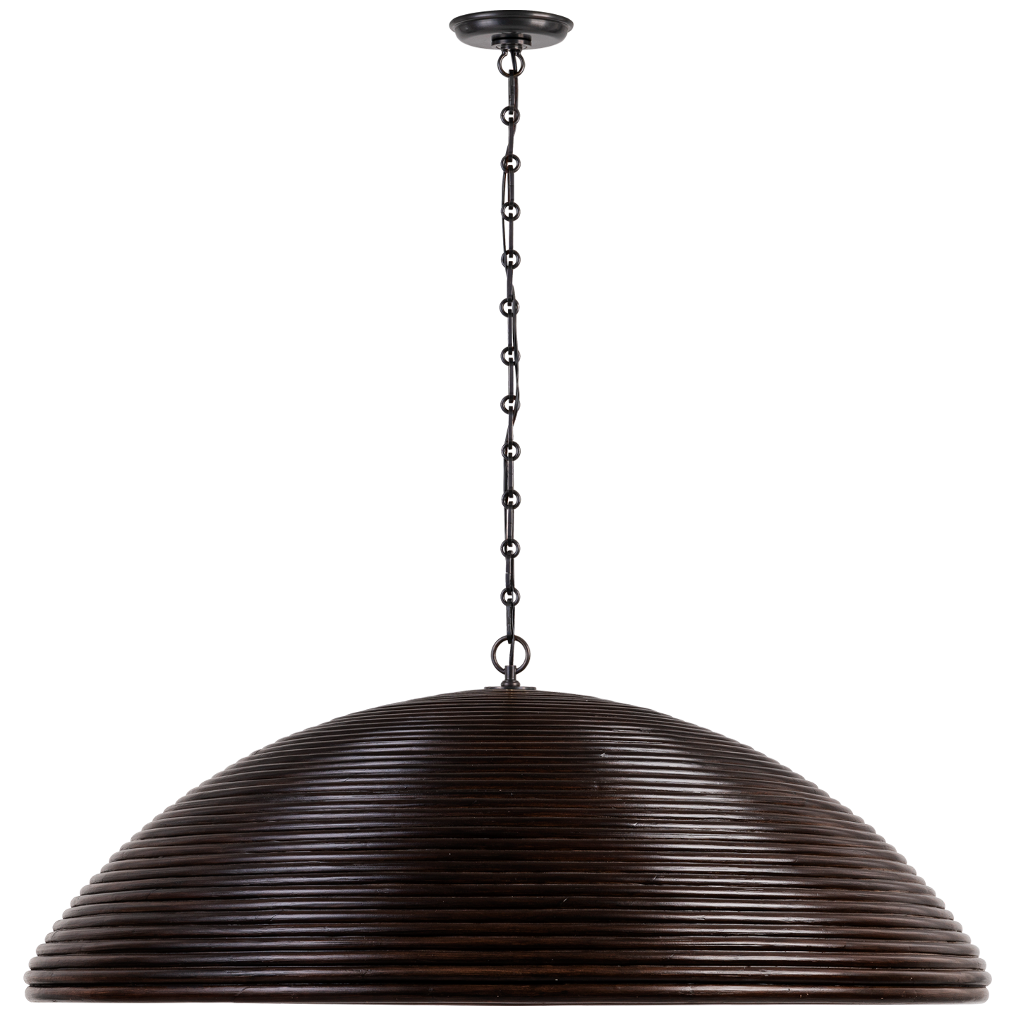 Emerson 42" Pendant | Bronze | Espresso Rattan Shade