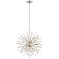 Lys 21" Chandelier | Polished Nickel and Alabaster