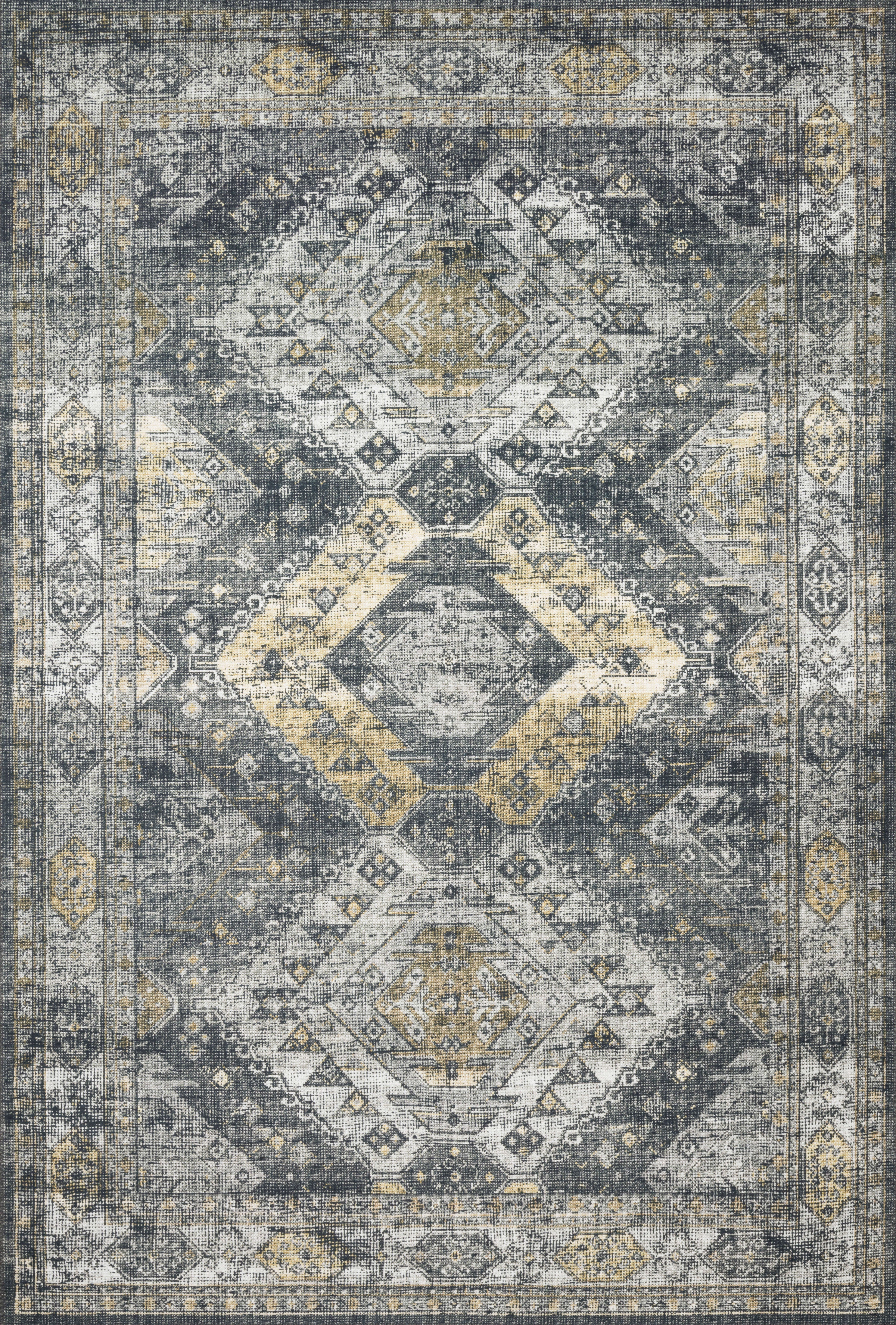 Loloi II | Skye Collection | Graphite / Silver | SKY-09