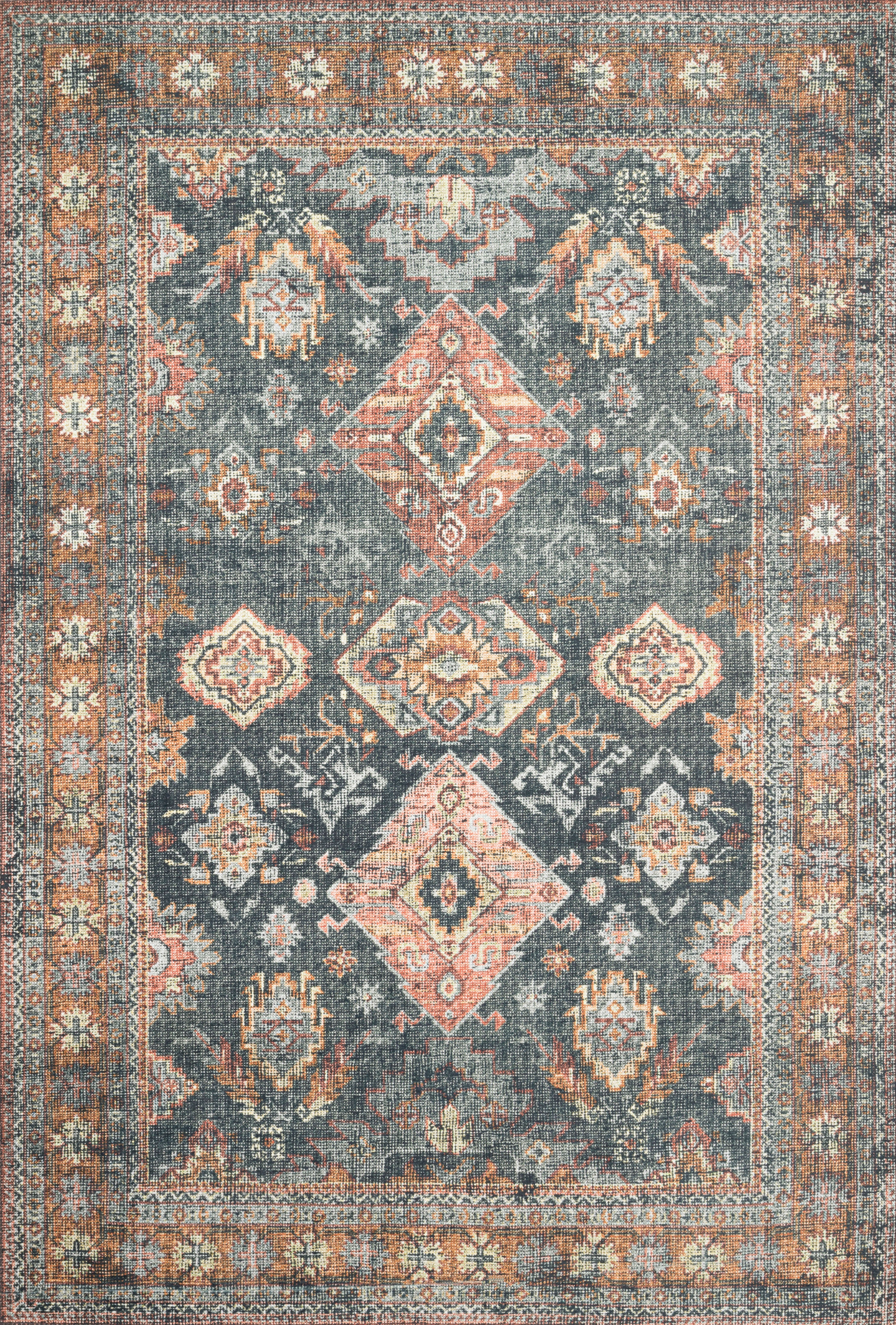 Loloi II | Skye Collection | Sea / Rust | SKY-10