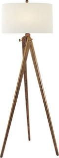 Tripod Floor Lamp | French Wax | Linen Shade