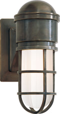 Marine Wall Light | Bronze | White Glass