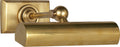 8" Cabinet Maker's Picture Light | Hand-Rubbed Antique Brass